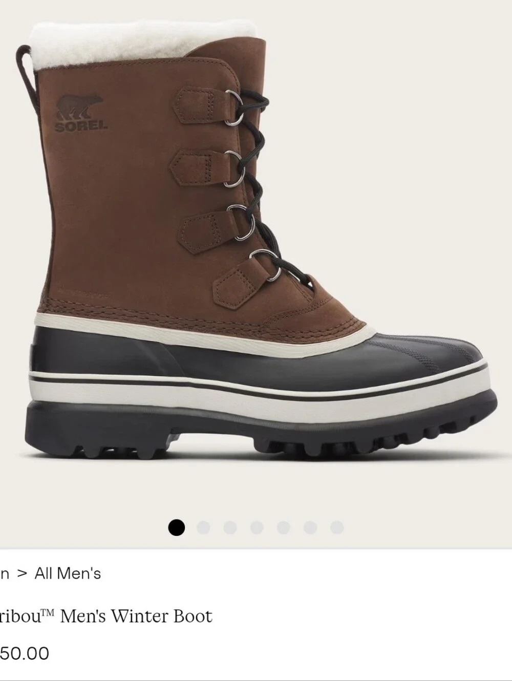 Sorel Caribou Winter Snow Boots, Size 11